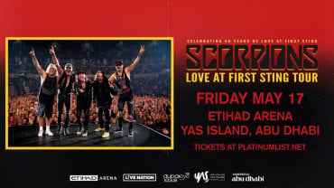 Live Nation Presents Scorpions at Etihad Arena in Abu Dhabi